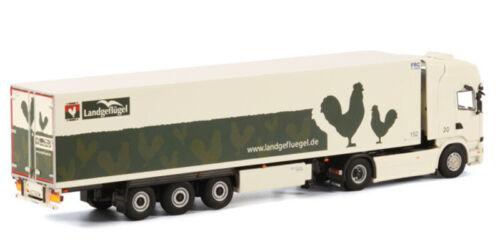 WSI SCANIA R6 STREAMLINE TOPLINE REEFERTRAILER LANDGEFLÜGEL 1/50 Truck Model view3