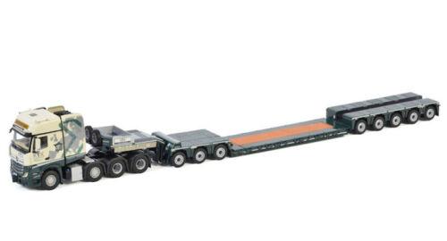WSI MB ACTROS MP4 SLT GIGA SPACE 8X4 LOW LOADER-5 AXLE DOLLY-3 AXLE 1:50 Model view2
