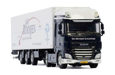 WSI DAF XF SUPER SPACE CAB MY2017 4X2 REEFER TRAILER TRIDEC VAN 1/50 Model view3