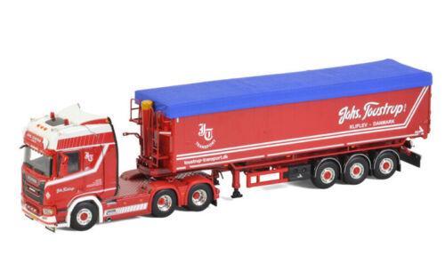 WSI 1:50 SCANIA R CR20H 6X2 TAG AXLE VOLUME TRAILER TIPPER-3 AXLE TOUSTRUP view1