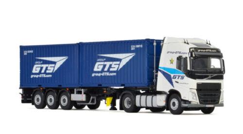 WSI VOLVO FH4 GLOBETROTTER 4X2 CONTAINER TRAILER 2X20FT GROUP GTS 1/50 Model view1