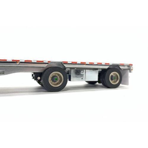 WB Weiss Brothers East Drop Deck Trailer Black with Accessories 1/50 Pre-built view5