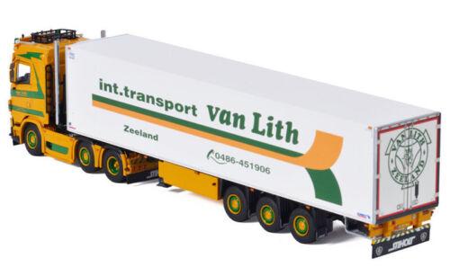 WSI SCANIA S NORMAL CS20N 6X2 TWINSTEER REEFER TRAILER-3 AXLE 1/50 Pre-built view3