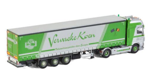 WSI 1:50 DAF XF SUPER SPACE CAB 4X2 CURTAINSIDE TRAILER-3 AXLE VERVAEKE KOEN view3