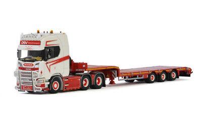 WSI SCANIA S HIGHLINE CS20H 6X2 TAG AXLE SEMI LOW LOADER trailer 1/50 Model view1