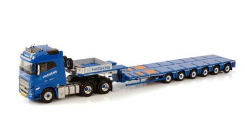 WSI 1/50 VOLVO FH5 GLOBETROTTER 6X4 LOWLOADER-6AXLE HAEGENS KRAANVERHUUR view1