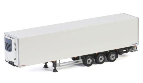 WSI REEFER TRAILER 3 AXLE white with blue logo 1/50 DIECAST Truck Model view1