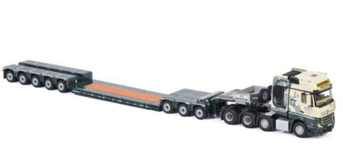 WSI MB ACTROS MP4 SLT GIGA SPACE 8X4 LOW LOADER-5 AXLE DOLLY-3 AXLE 1:50 Model view4
