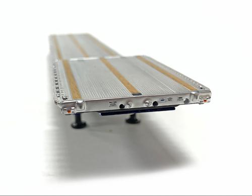 WB Weiss Brothers East Drop Deck Trailer blue with Accessories 1/50 Pre-built view3